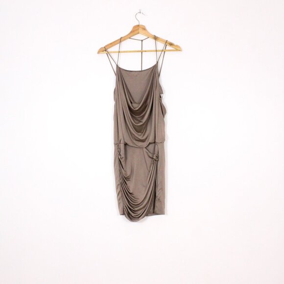 *Guess Šaty Sleeveless Strappy T-Back Brown Dress - Picture 4 of 9